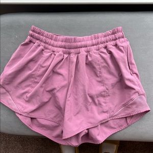 Mauve LuluLemon Hotty Hot Shorts